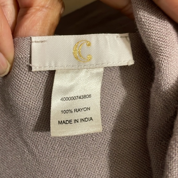 2 Elegant Gold and Silver tone scarves shawls. Charming Charlie. Barley used. - Picture 2 of 3